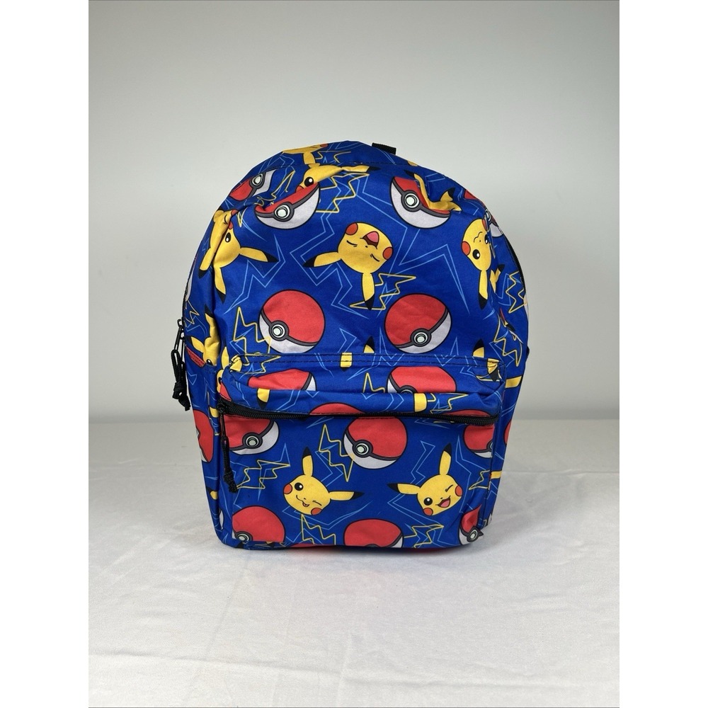 Blue Pokémon Pikachu Poké Ball Backpack Nintendo Game Freak 2020 School Supplies